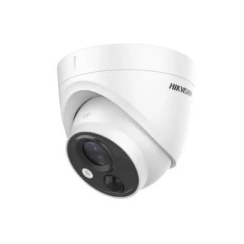 Hikvision DS-2CE71H0T-PIRLO 5MP PIR Fixed Turret Camera with Strobe Light