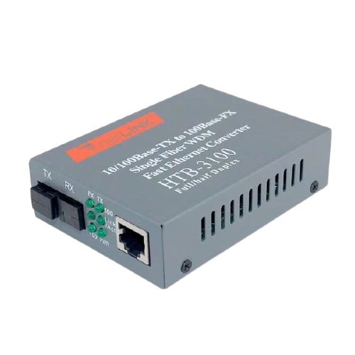 D-Link HTB-3100 (A+B) Fiber Optic Media Converter (Bundle With Full Set)