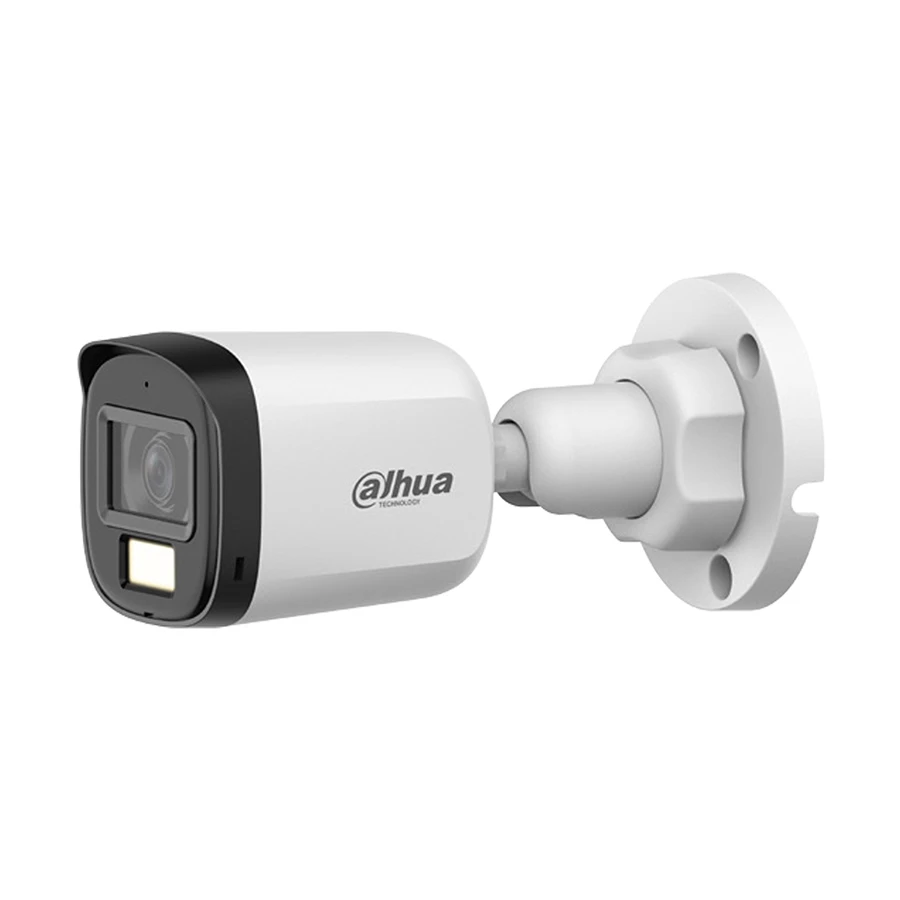 Dahua DH-HAC-B1A21P-U-IL-A (3.6mm) (2.0MP) Smart Dual Light HDCVI Fixed Bullet CC Camera (Built in Audio)