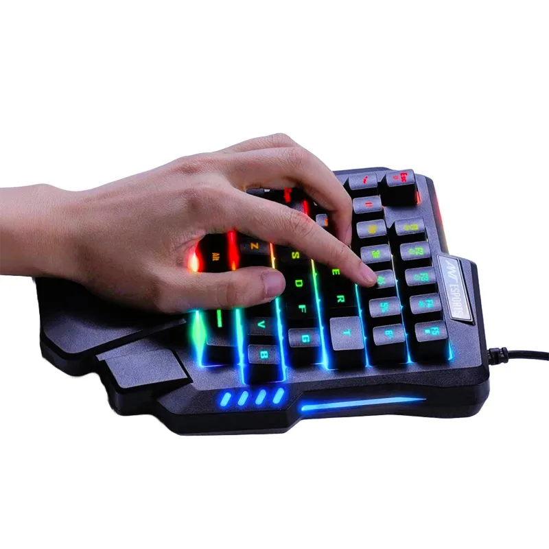 Jedel K601 Single Hand RGB Gaming Keyboard