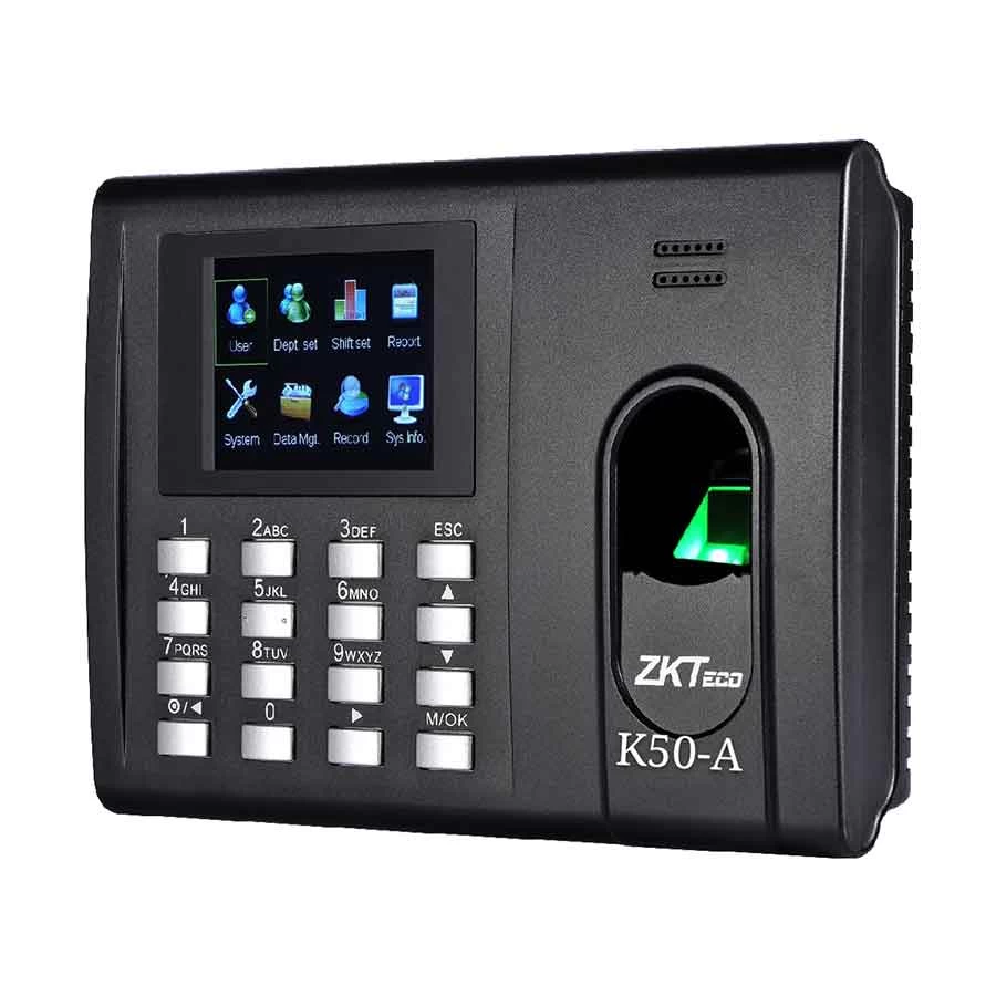 ZKTeco K50-A Fingerprint Time Attendance & Access Control Terminal with Adapter